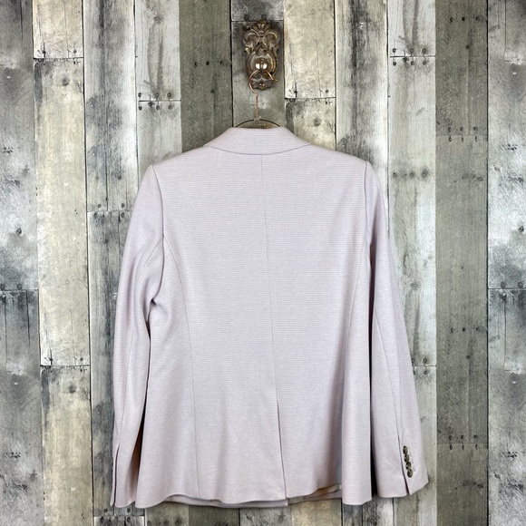 Ann Taylor Lavender Houndstooth Plaid Print Blazer Size 6 NWT! - Picture 4 of 14